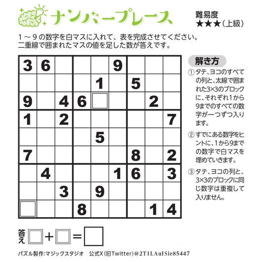 ナンバープレース＜7月号＞
