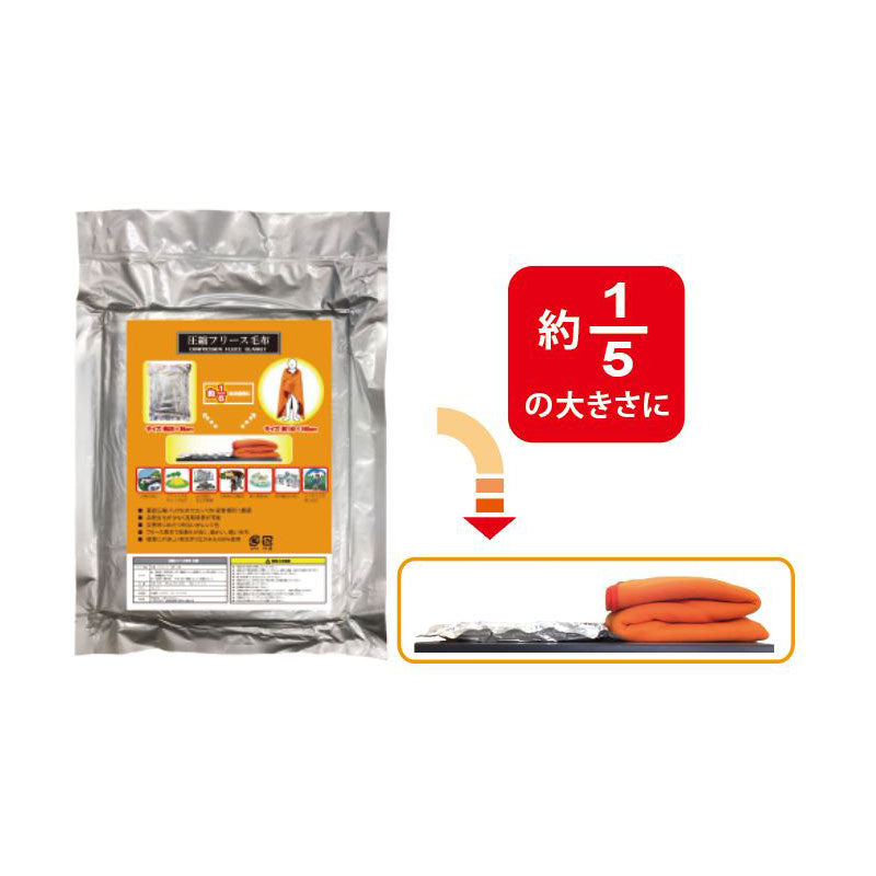 078. 圧縮フリース レスキュー毛布
